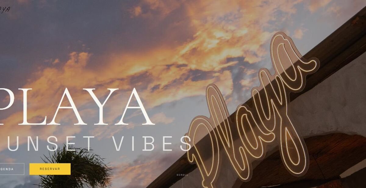 Site do Playa Beach Club, na Praia Brava
